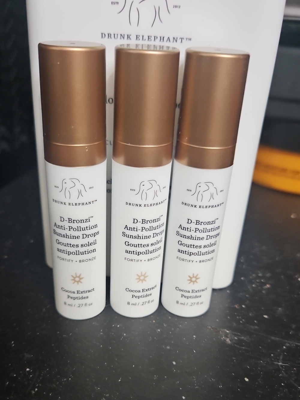 Drunk Elephant D-Bronzi Sunshine Drops — White and Bronze